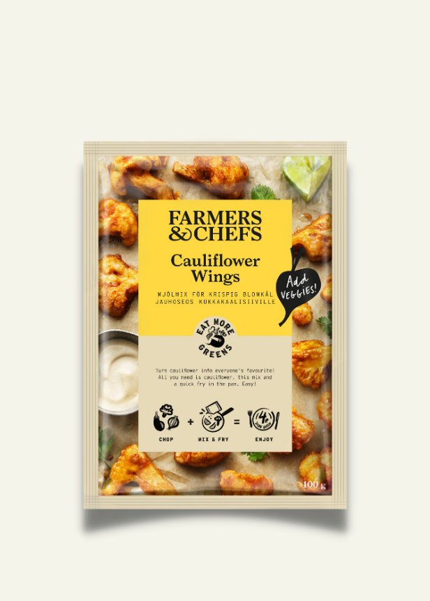 Cauliflower wings Farmers & Chefs